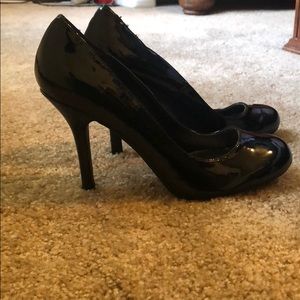 Patent leather pumps
